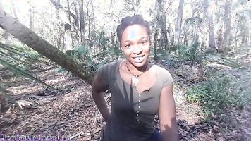 Wild Girl Wooded Squirting Outdoor Masturbation