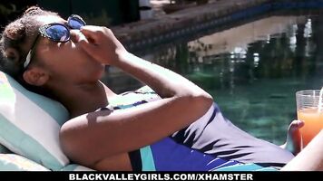 BlackValleyGirls - Hot Ebony Teen Fucks Swim Coach