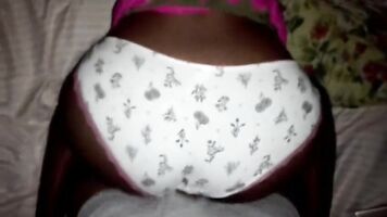 Fucking Girlfriend little ebony while she and her mom out shopping