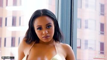 Rammed - Hot Ebony Beauty Anya Ivy Fucks White Cock