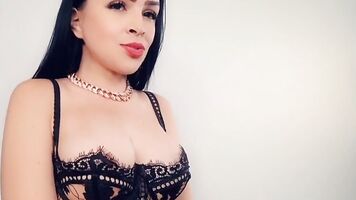 Big bouncy tits in tiny lace bra