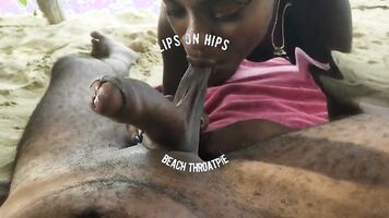 (Beach Throatpie) he tried to hold back lol